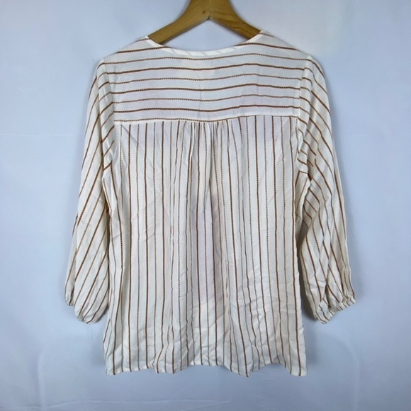 Savanna Jane Sz S  women's long sleeve embroidered flowy top blouse Boho Peasant - Picture 5 of 7